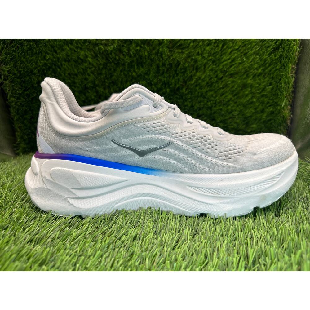 Hoka One One Bondi 9 1162012-CYWH Athletic Sneaker Women's 8.5B White Knit Gym - Picture 7 of 12